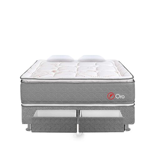 Cama Oro  2 Cajones Queen
