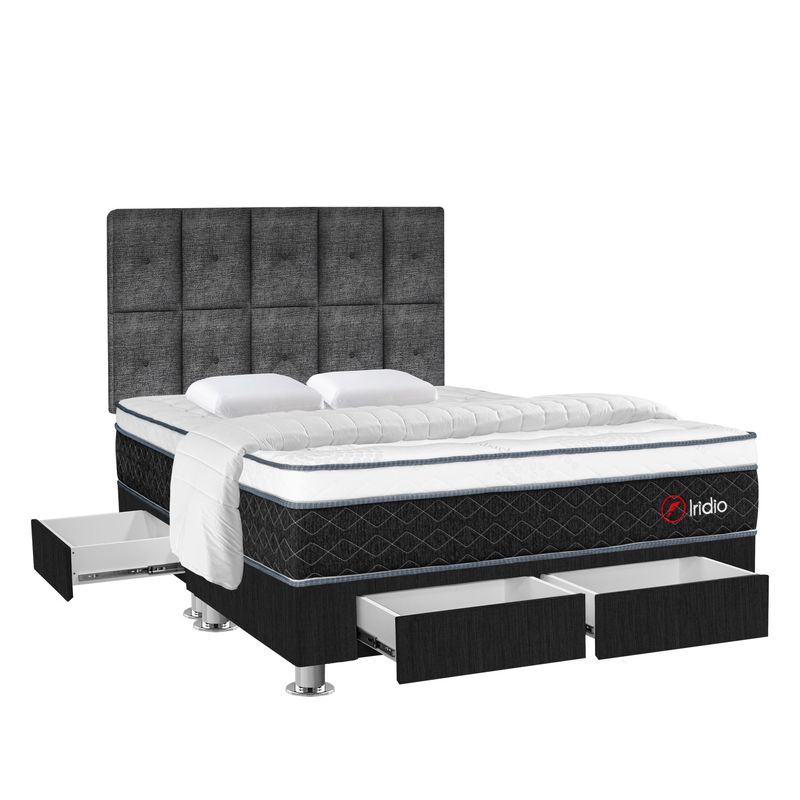 Dormitorio-Iridio-4-Cajones---Cabecera-QUEEN--LATERAL