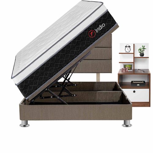Dormitorio Pistones Iridio + Velador