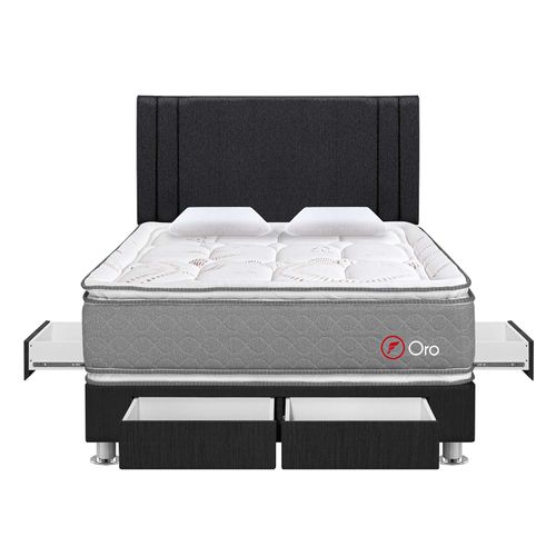 Dormitorio 4 Cajones Oro 2 Plz