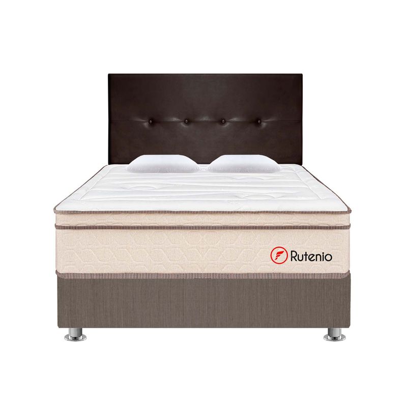 Cama-Rutenio-Marron-NUEVO-QUEEN-frontal