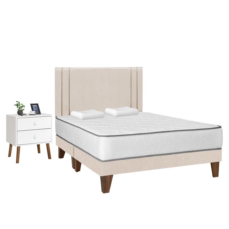IGNEO-EURO--QUEEN-BEIGE-FRONTAL---VELADOR-VIENA-LATERAL