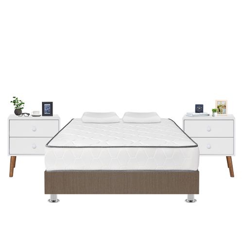 Cama Igneo 2 Plz + 02 Veladores