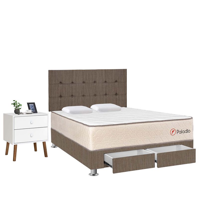 Dormitorio-Paladio-marron-2-cajones---Velador-Viena-lateral