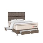 Dormitorio-Marron-Rutenio-4-Cajones-Queen---Edredon-lateral