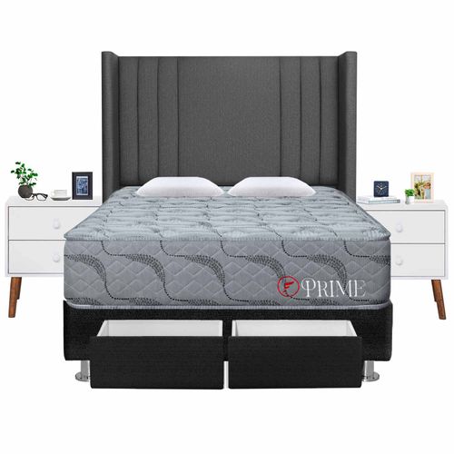 Dormitorio 2 Cajones Deluxe Prime Queen