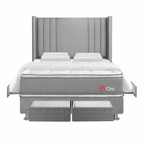 Dormitorio 4 Cajones Deluxe Oro 2 Plz + Edredón