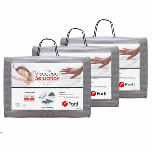 Pack de 3 Almohadas Visco Dual Sensation - principal