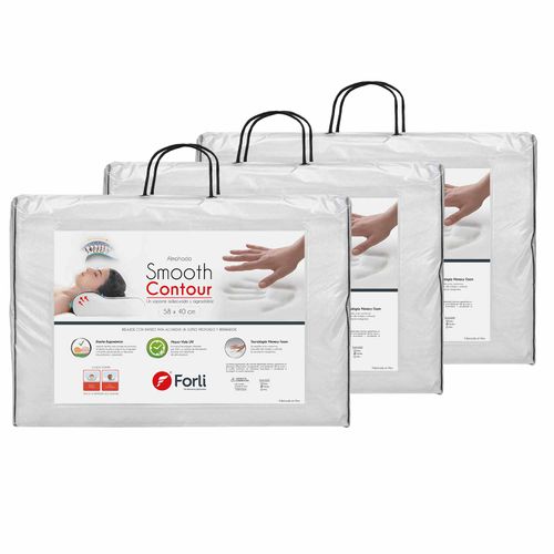 Pack de 3 Almohadas Smooth Contour - principal