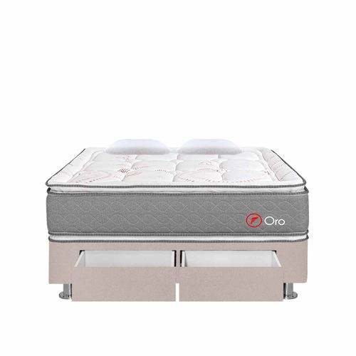 Cama Oro  2 Cajones Queen