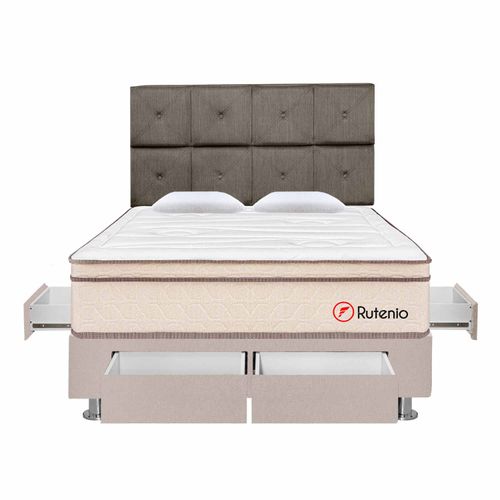 Dormitorio Rutenio 4 Cajones + Cabecera Tapizada