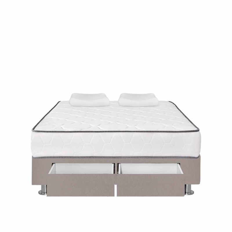 Cama Americana 2 cajones Igneo 2plz BEIGE
