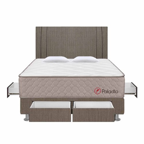 Dorm Paladio Gris C/4 cajones 2 Plz