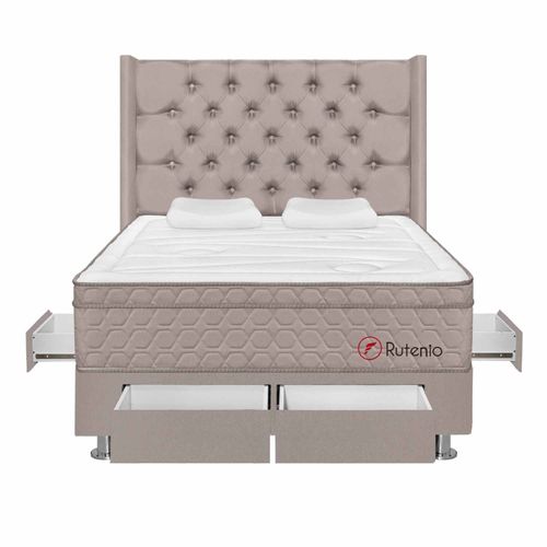 Dormitorio C/4 Cajones Rutenio Deluxe Beige Queen