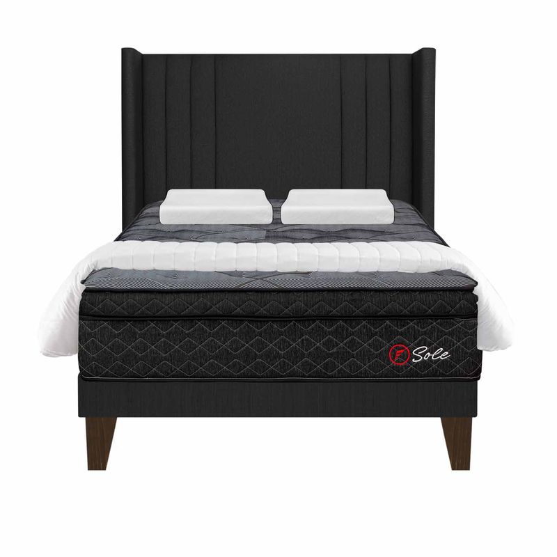 DORM EUROPEO SOLE GRIS  DELUXE + EDREDON