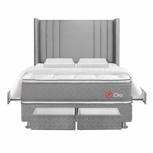 Dormitorio 4 Cajones Deluxe Oro 2 Plz + Edredón