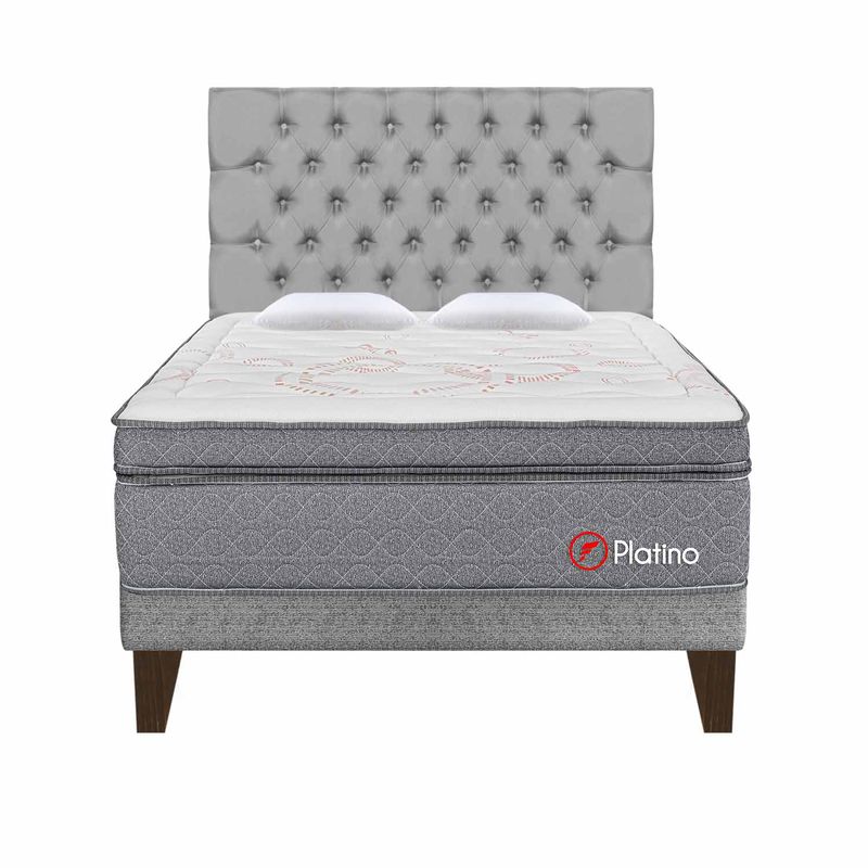 DORM EURO PLATINO PLATA CAPITONE KING