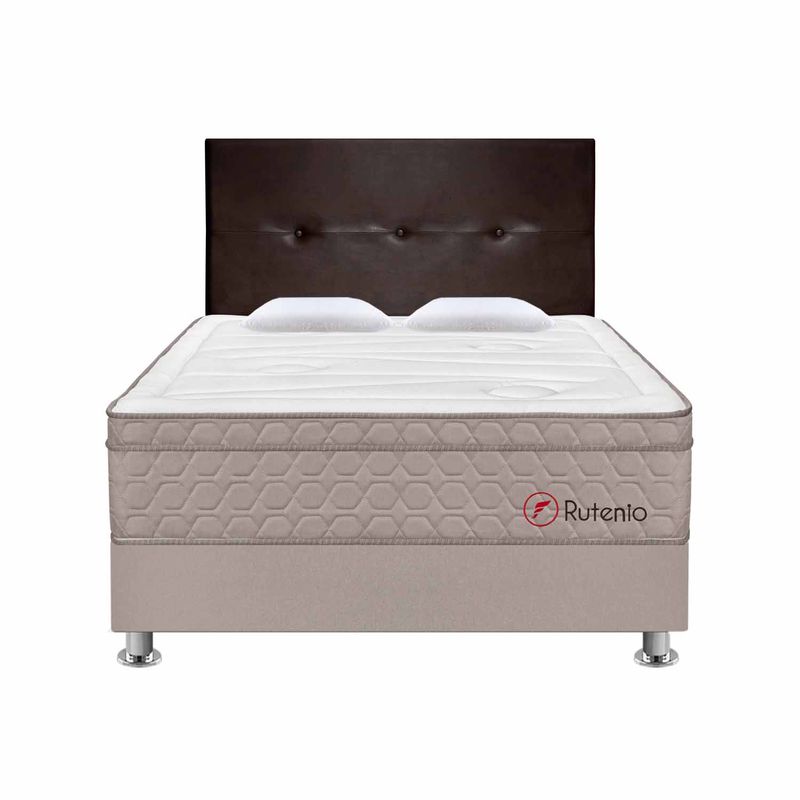 Cama-Rutenio-Marron-2-Plazas-frontal