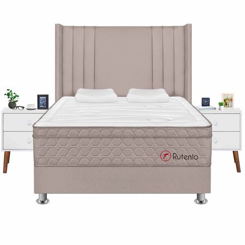 Dormitorio Deluxe Rutenio 2 Plz + 02 Veladores