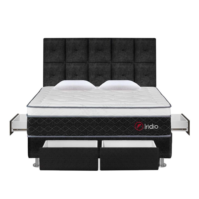 DORM-IRIDIO-4-CAJONES-GRIS-KIMIKO-QUEEN-NUEVO