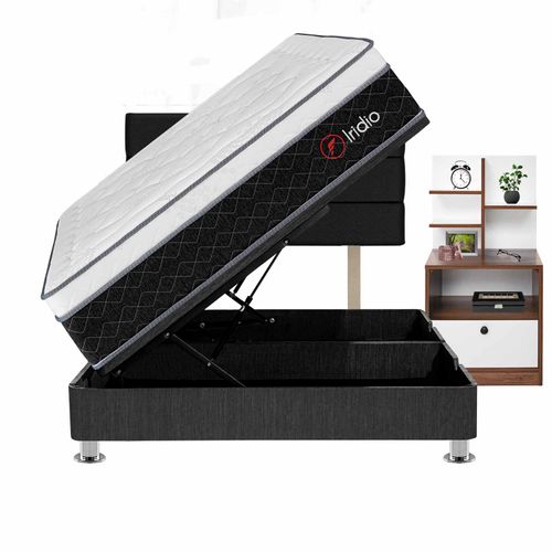 Cama Pistones Iridio + Velador