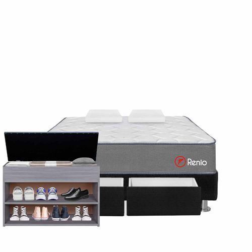 Cama Renio Con Cajones + Zapatera - principal