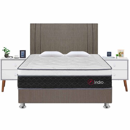 Dormitorio Iridio Queen + 02 Veladores - Principal