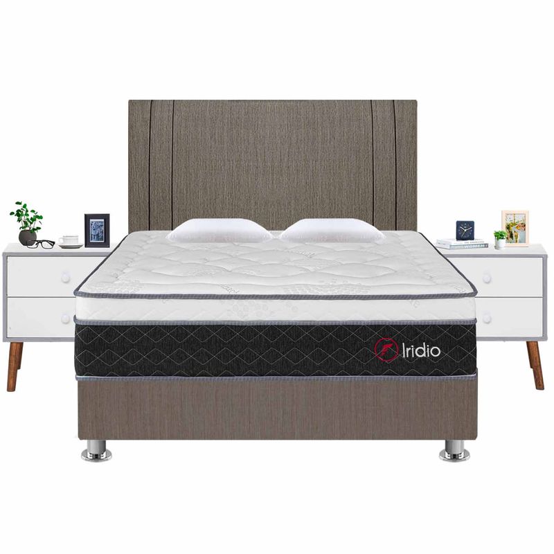 DORM IRIDIO MARRON + 02  VELADORES BILINE