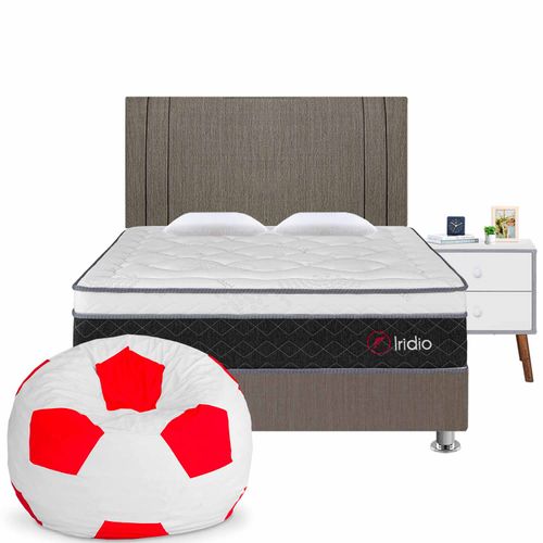 Dormitorio Iridio 2 Plz + 01 Puff - Principal