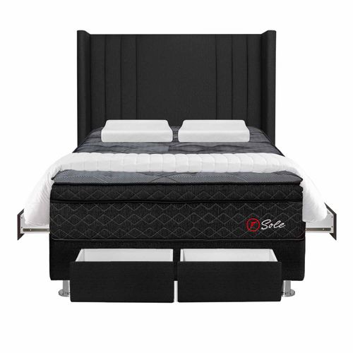 Dormitorio 4 Cajones Deluxe Sole 2 Plz + Edredón
