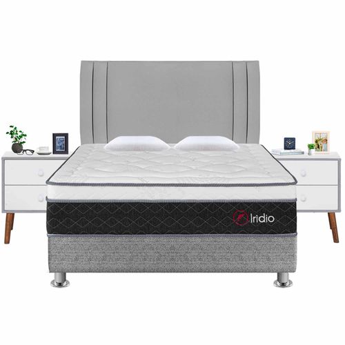 Dormitorio Iridio Queen + 02 Veladores - Principal