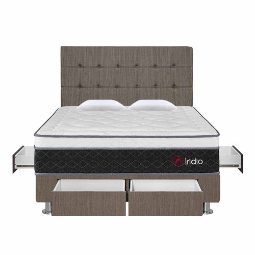 Dormitorio Iridio Gris 4 Cajones 2 Plz - Principal