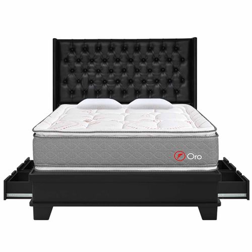 Dormitorio con sistema de encaje 4 Cajones Deluxe Oro King