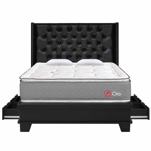 Dormitorio con sistema de encaje 4 Cajones Deluxe Oro Queen
