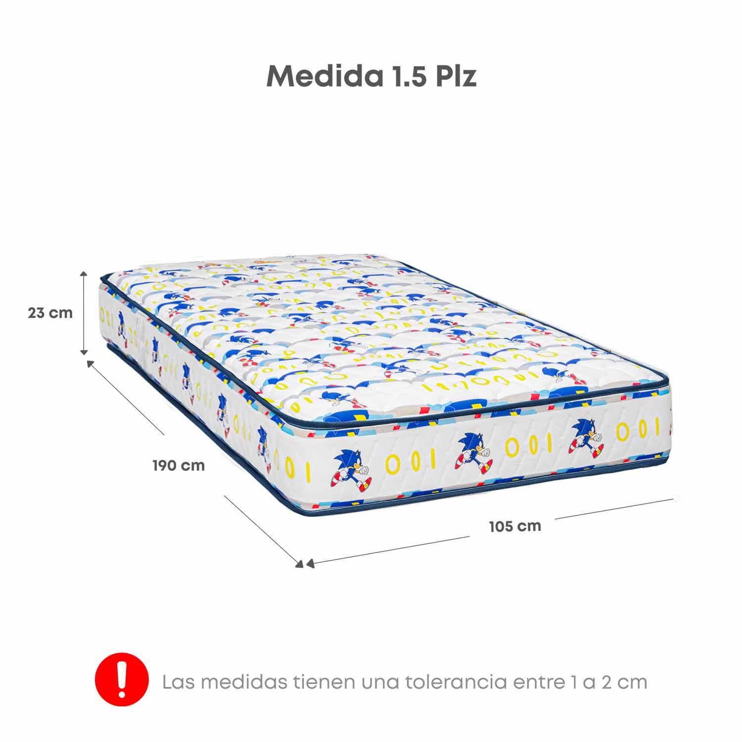 COLCHON-SONIC-MEDIDAS