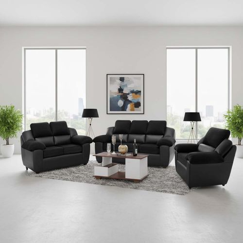 Juego De Sala Montiano 3-2-1 Negro