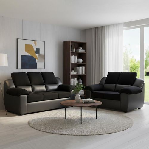 Juego De Sala Montiano 3-2 Color Negro