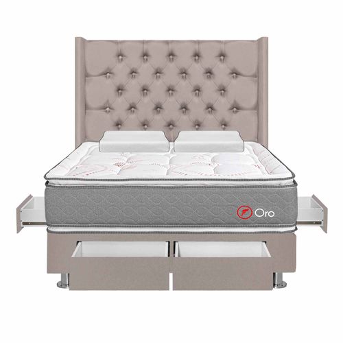 Dormitorio Oro  Deluxe 4 Cajones Queen