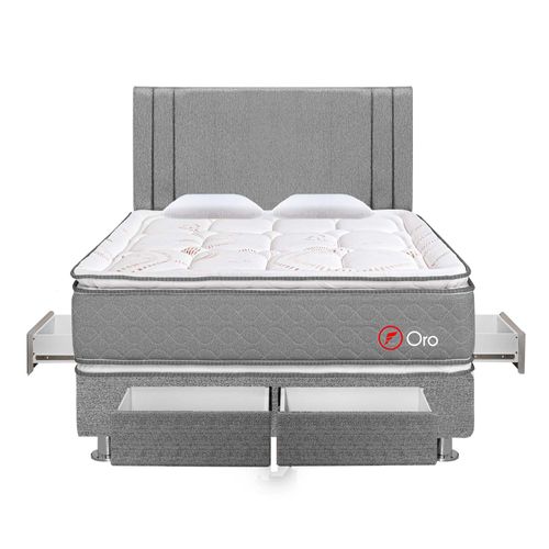 Dormitorio 4 Cajones Oro King