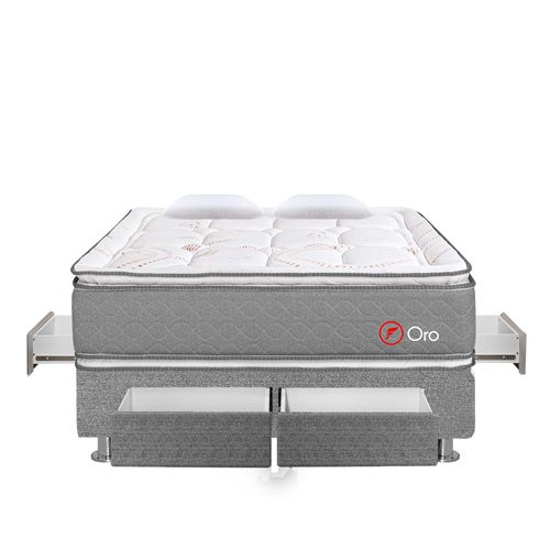 Cama 4 Cajones Oro Queen