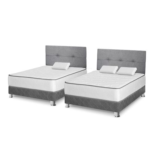 Combo de   01 Dormitorio Igneo 2 plz + 01  Dormitorio Igneo 1.5 plz