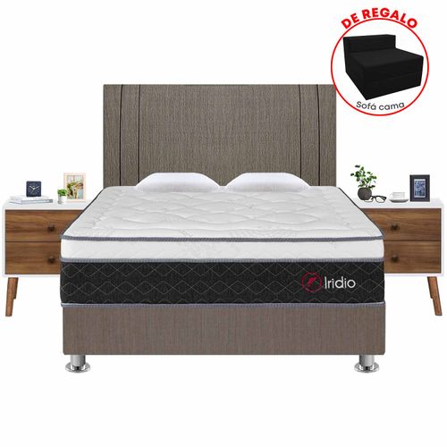 Dormitorio Iridio Queen + 02 Vel Veni