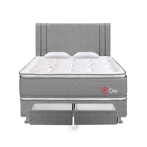 Dormitorio Oro  2 Cajones Queen